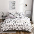 Nordic White Reactive Print Bed Cover